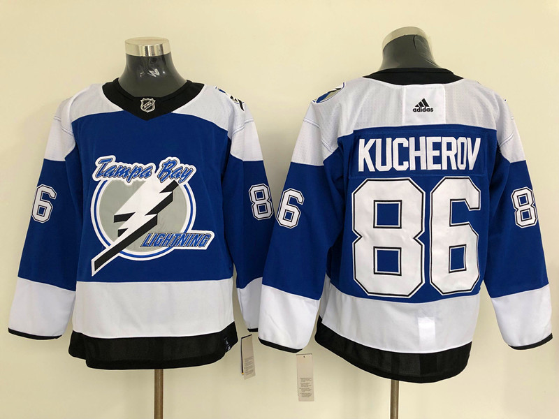 Men's Tampa Bay Lightning Nikita Kucherov #86 Blue Jersey
